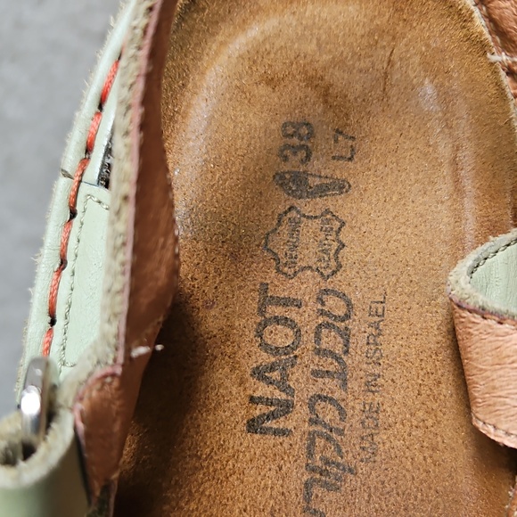 Naot  Sage Leather Cutout Maryjane Style Slingback Sz.38 - Picture 4 of 11